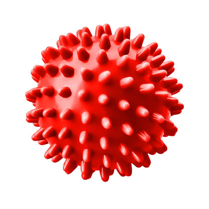 Strauss 2.7" Acupressure Massage Ball for Physiotherapy, Deep Tissue, Trigger Point, Myofascial Release, Pain Relief - Red