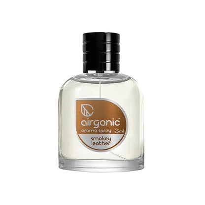 AIRGANIC Aroma Fine Spray Combo - New Car Scent  Smokey Leather Fine Spray - 25 ml each