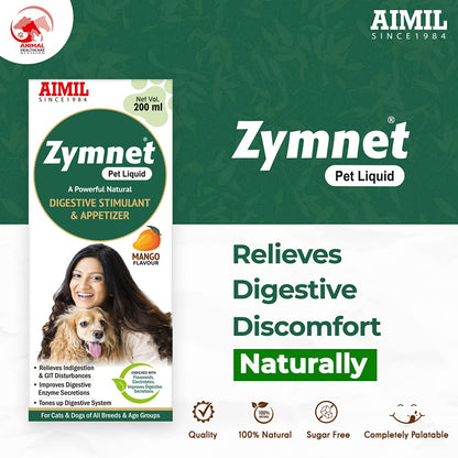 Aimil Zymnet Liquid Supplement for Dogs and Cats