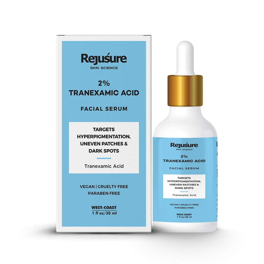 Rejusure Tranexamic Acid 2 Face Serum - Hyperpigmentation  Fade Dark Spots  Uneven Patches - 30ml