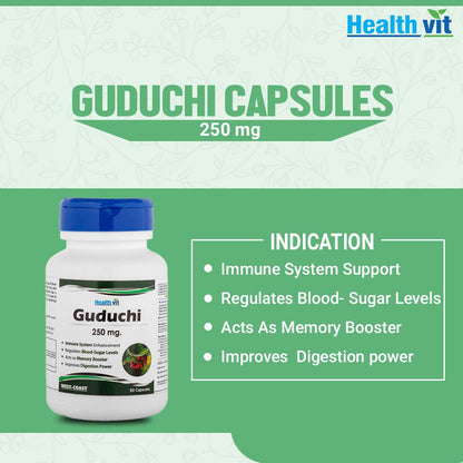 Healthvit Guduchi 250 mg 60 Capsules