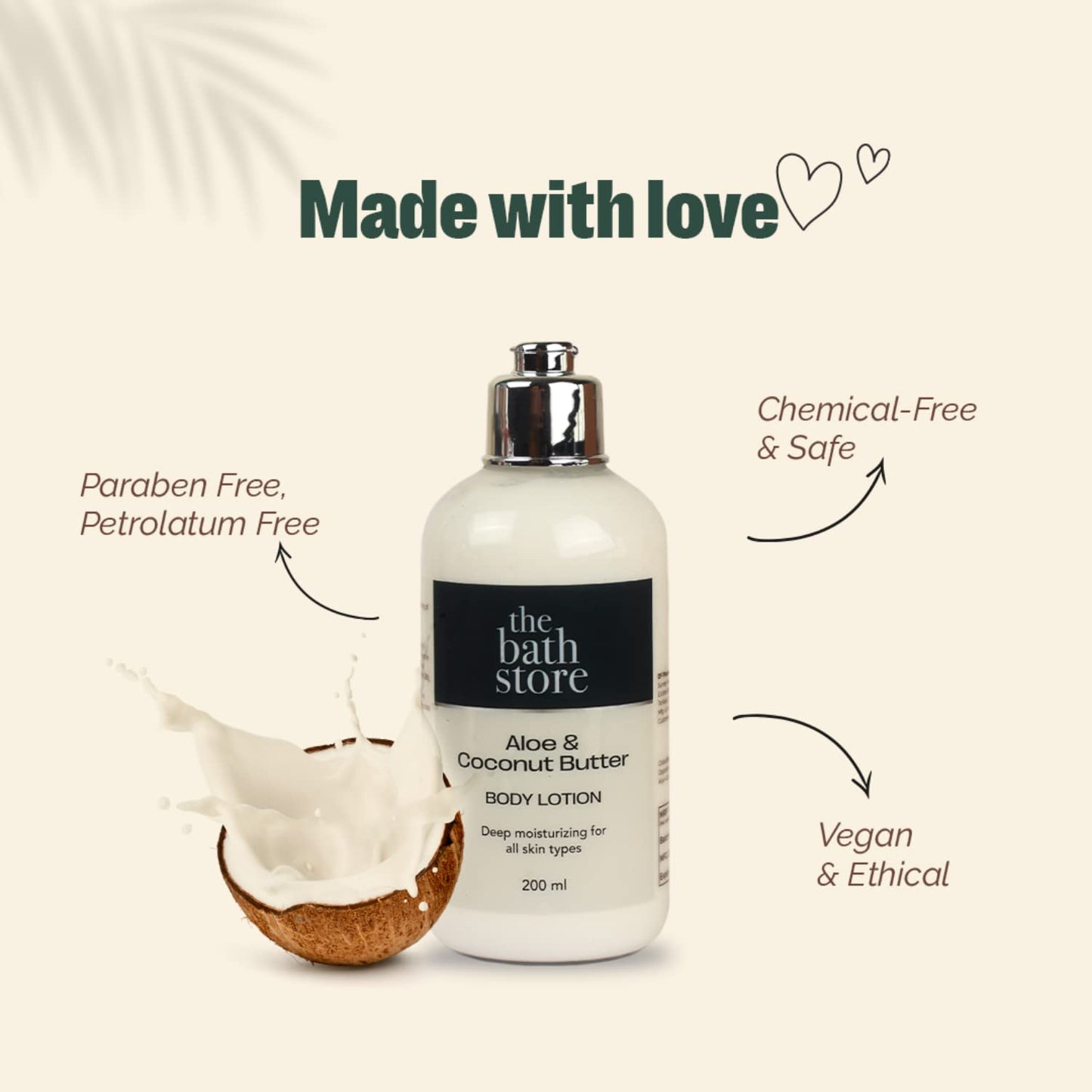 The Bath Store Aloe Butter  Coconut Butter Body Lotion - Nourishing  Moisturizer  Smooth Skin 200ml