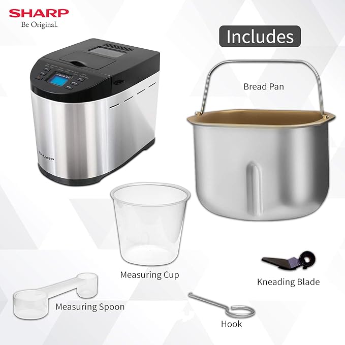 SHARP Atta and Bread Maker for Home Kitchen  Fully Automatic Functions