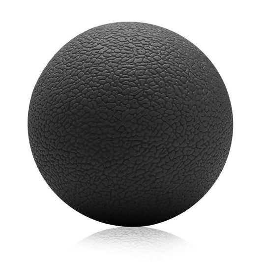 Strauss Yoga Lacrosse Massage Ball: Ideal for Physiotherapy, Deep Tissue Massage, Trigger Point Therapy, Muscle Knots, Pain Relief, Black