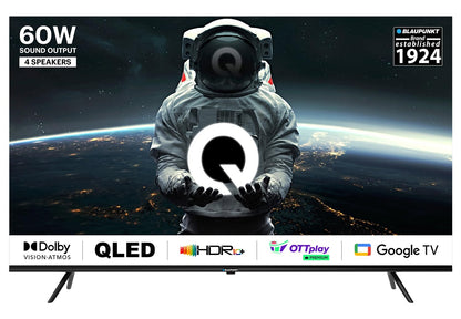 Blaupunkt 189 cm 75 inches Quantum Dot Series 4K Ultra HD QLED Google TV 75QD7040 Black