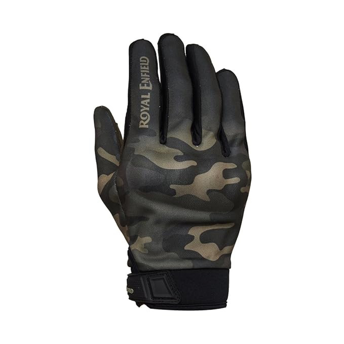 Royal Enfield Olive Polyster Riding Gloves for Men RRGGLH000024