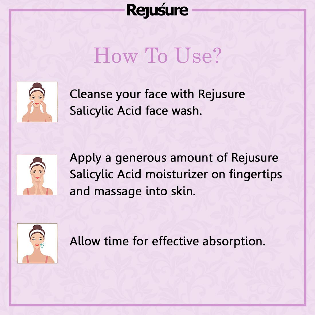 Rejusure 2 Salicylic Acid Moisturizer  Fights Breakout  Blackheads  Excess Oil  Cream for Face - 50ml Pack of 3