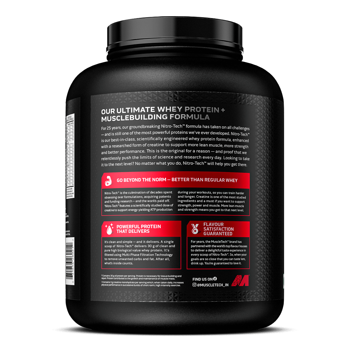 MuscleTech NitroTech Whey Protein Cappuccino - 1.81kg