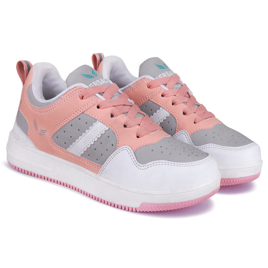 Bersache Premium Sports Gym Trending Stylish Running shoes for Women 9136-Grey