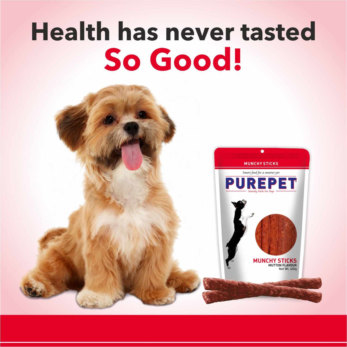 Purepet Mutton Flavour Munchy Sticks Dog Treat