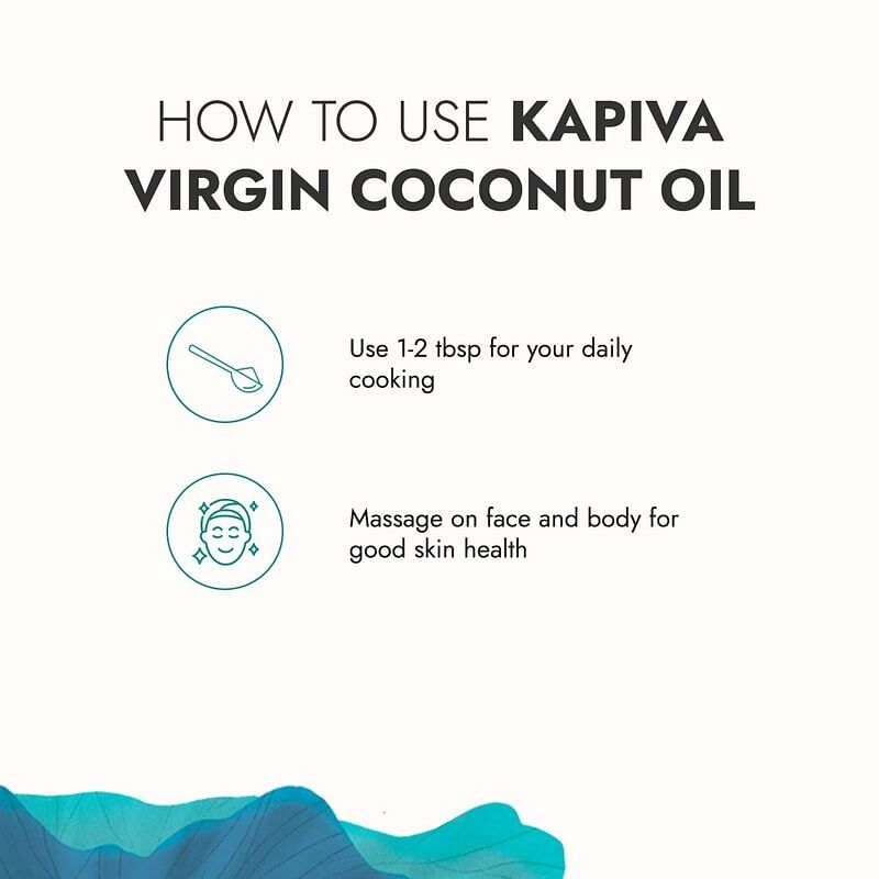 Kapiva Virgin Coconut Oil Cold-Pressed For Maximum Nutrition 0.5 L