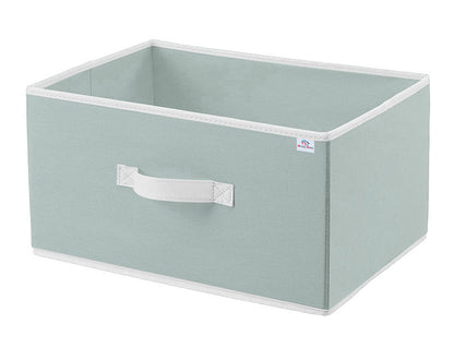 Heart Home Foldable Storage Box, Durable Handle, 40x29x23 cm, Grey, Non-woven.