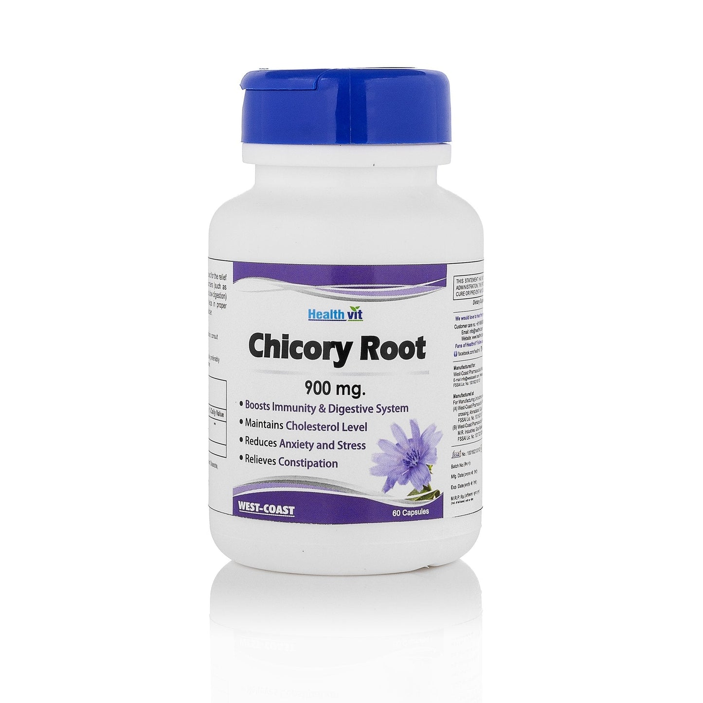 Healthvit Chicory Root 900mg 60 Capsules For Immunity Booster