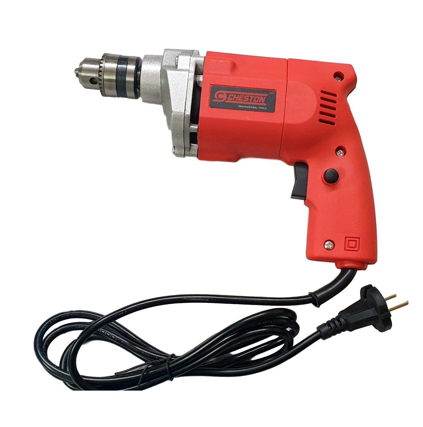 Cheston 10mm Powerful Drill Machine for Wall Metal Wood Drilling 5 Wall and 13 HSS BITS Included