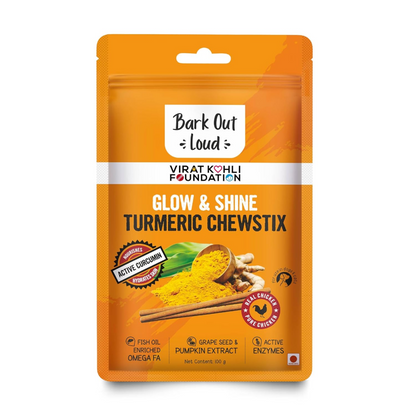 Bark Out Loud Glow and Shine Turmeric Chew Stix for Dogs and Cats