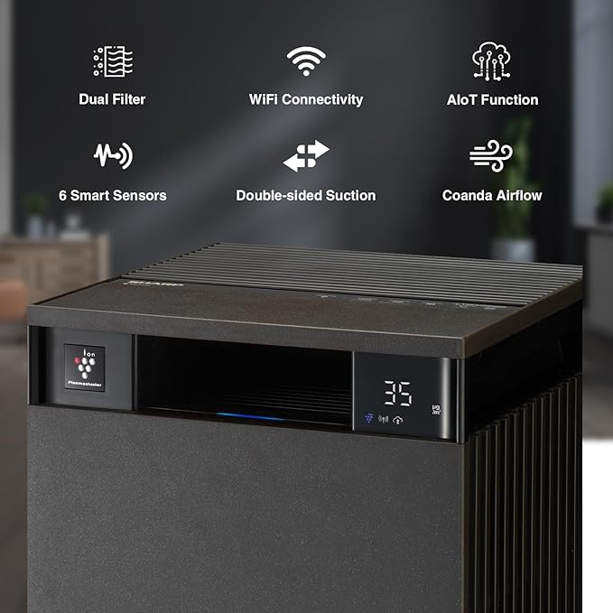 Sharp Air Purifier For Home Fx-S120M-HWi-Fi ConnectivityRemote Operation Capability