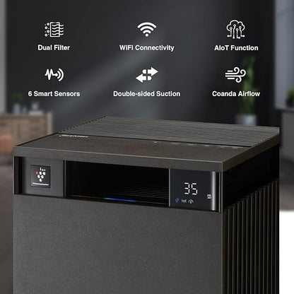 Sharp Air Purifier For Home Fx-S120M-HWi-Fi ConnectivityRemote Operation Capability