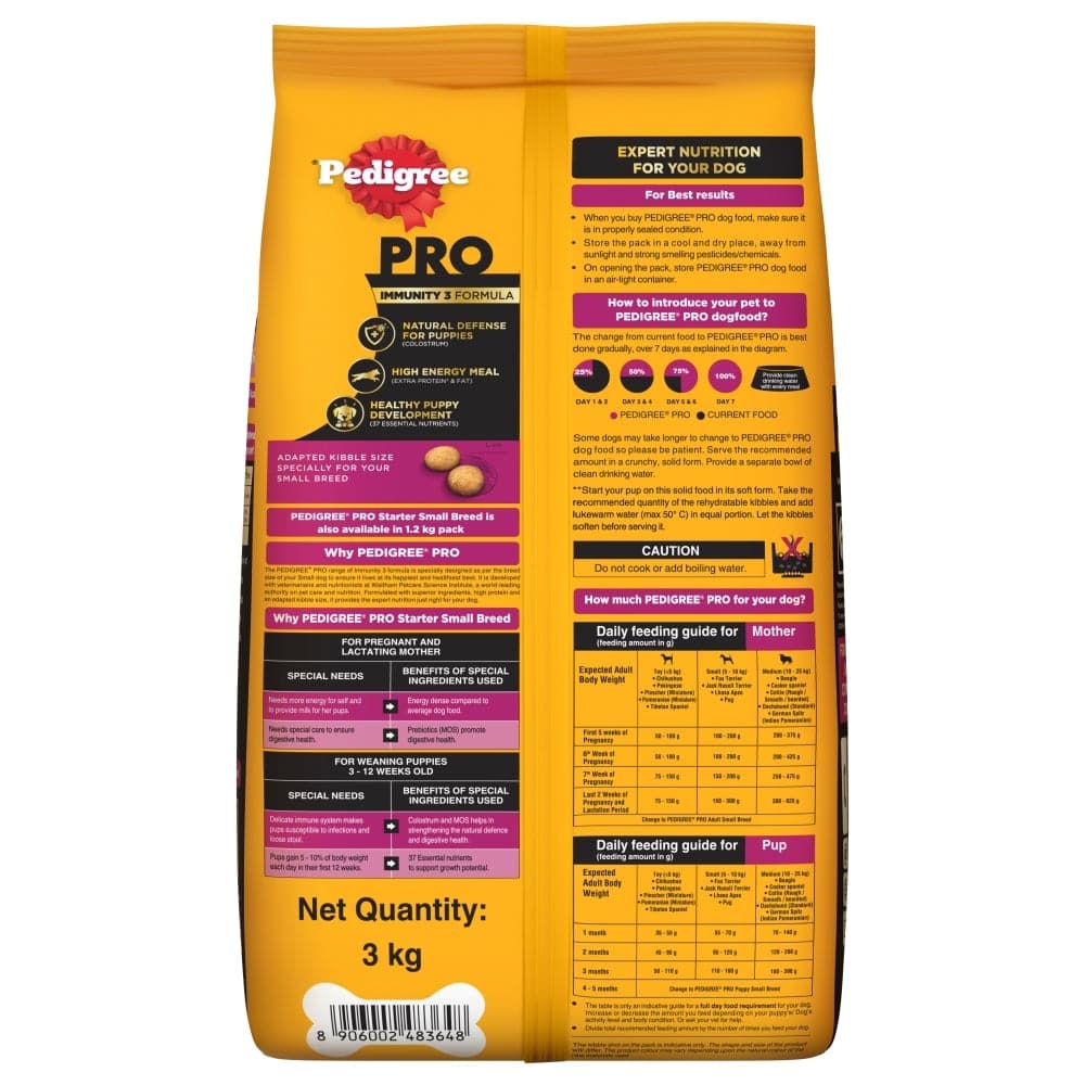 Pedigree PRO Expert Nutrition LactatingPregnant Mother  Puppy Starter 3 to 12 Weeks Small Breed Dog Dry Food