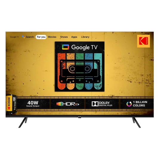 KODAK 126 cm 50 inches CAPRO Series 4K Ultra HD LED Google TV 50CAPROGT5012 Black