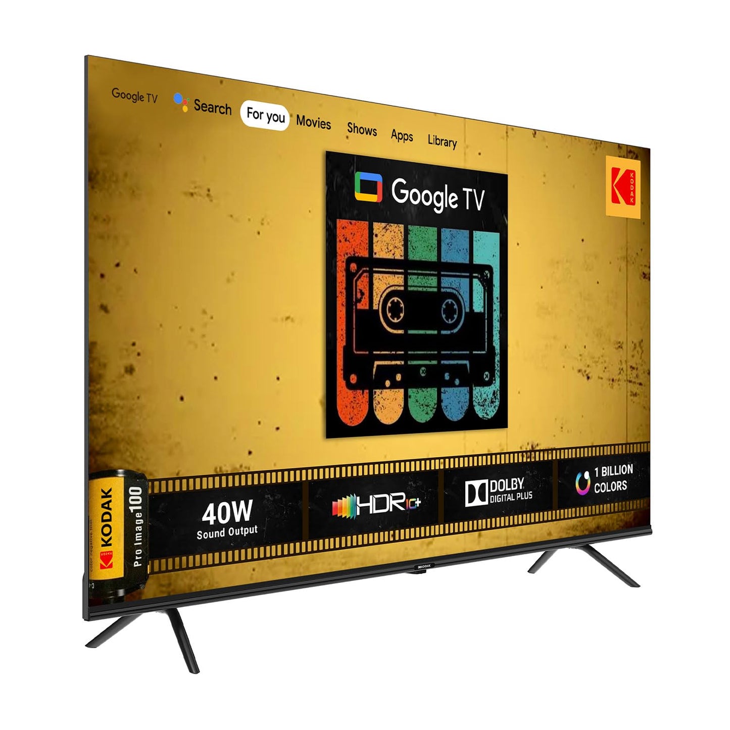 KODAK 139 cm 55 inches CAPRO Series 4K Ultra HD LED Google TV 55CAPROGT5014 Black