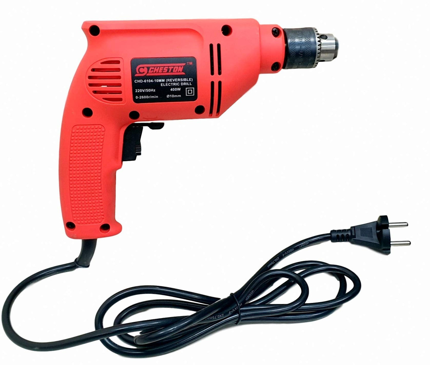 Cheston 10mm Powerful Drill Machine for Wall Metal Wood Drilling with 13 HSS bits for Drilling in Wood Metal Plastic DRILL WITH 13HSS BITS