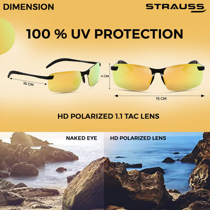 STRAUSS UV 400 Sunglasses Yellow