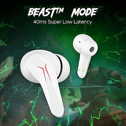 boAt Immortal 141  Bluetooth Gaming Wireless Earbuds with BEASTMode ASAP Charge Bluetooth v5.3