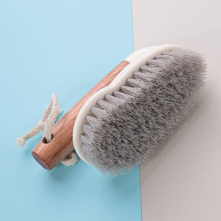 The Better Home Wooden Multi-Purpose Cleaning Brush for Kitchen, Bathroom, All Surfaces, Wet and Dry Tile Cleaner.