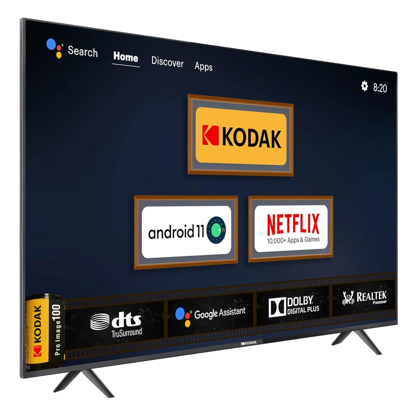 Kodak 108 cm 43 inches 9XPRO Series Full HD Certified Android LED TV 439X5081 Black