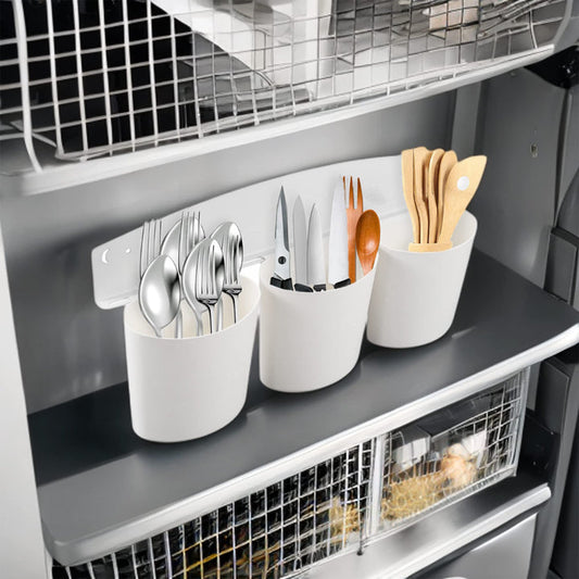 CHESTON Magnetic Fridge Storage - Durable Organizer for Metal Surfaces - Load-Bearing 5kg - Ideal for Cutlery, Stationery