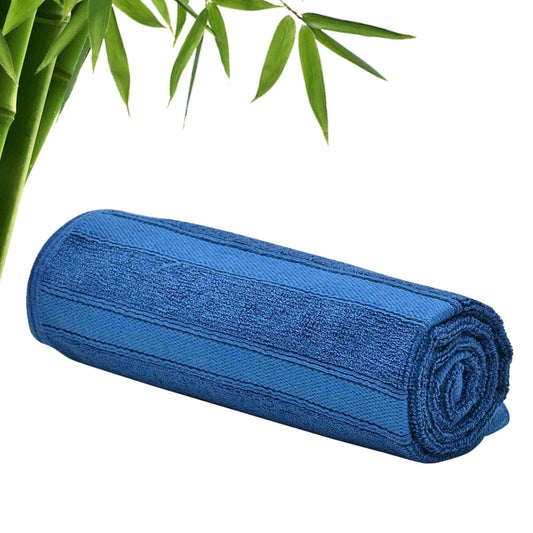 The Better Home 600GSM Bamboo Hand Towel, Ultra Absorbent, Quick Drying, Anti Odour, Anti Bacterial, Pack of 1, Blue.