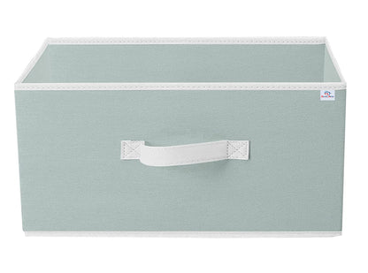 Heart Home Foldable Storage Box, Durable Handle, 40x29x23 cm, Grey, Non-woven.