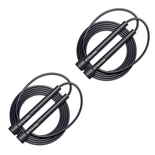 Speed SkippingJumping Rope Ideal for Men Women Boys  Girls Pack of 2