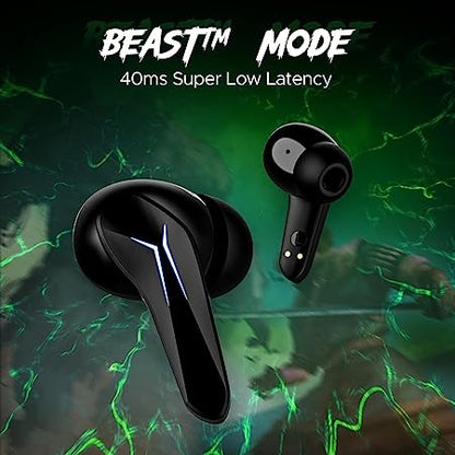 boAt Immortal 141  Bluetooth Gaming Wireless Earbuds with BEASTMode ASAP Charge Bluetooth v5.3