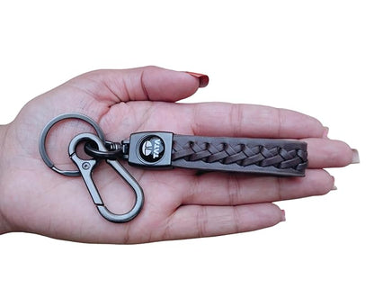 TATA leather CAR Keychain in premium Metal finish