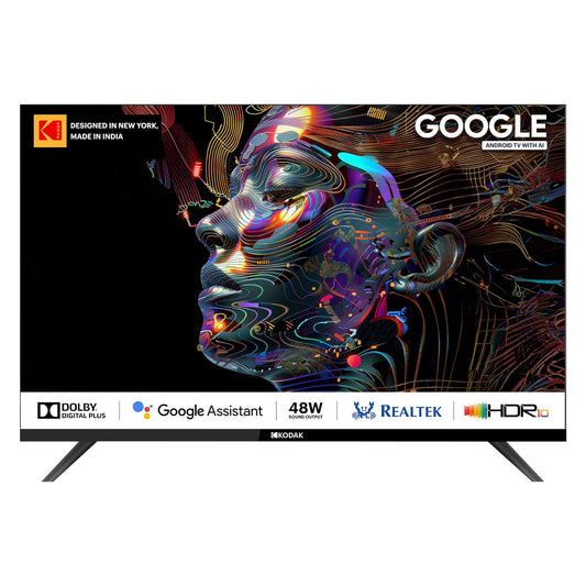 Kodak 80 cm 32 inches Matrix Series QLED Android Google TV 32MT5077 Black