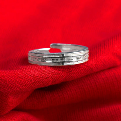 Jai Shree Ram Sterling Silver Wrap Ring for Men  Women