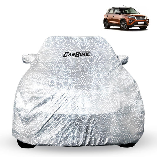 CARBINIC Car Cover for Toyota Urban Cruiser 2022: Waterproof, Dustproof, UV Heat Resistant, Triple Stitched, Fully Elastic, Outdoor Protection.