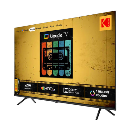 KODAK 139 cm 55 inches CAPRO Series 4K Ultra HD LED Google TV 55CAPROGT5014 Black