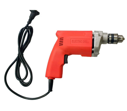 Cheston 10mm Powerful Drill Machine for Wall Metal Wood Drilling 5 Wall and 13 HSS BITS Included