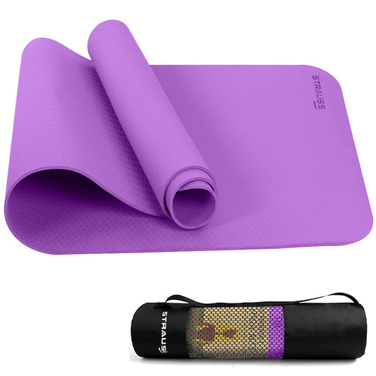 Strauss PE Eco-Friendly Yoga Mat 6 mm Purple