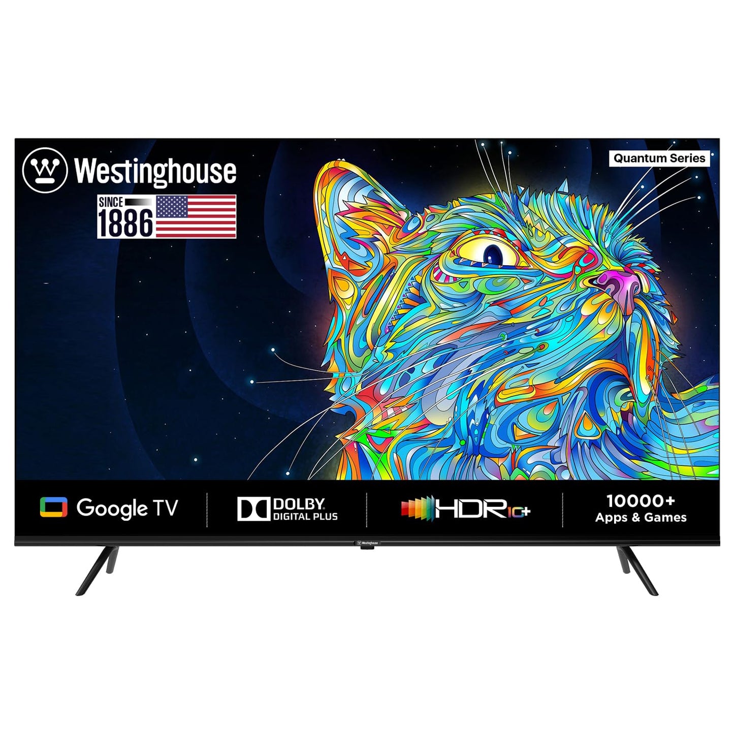 Westinghouse 126 cm 50 inches Quantum Series 4K Ultra HD LED Google TV WH50GTX30 Black