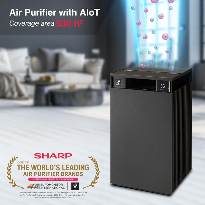 Sharp Air Purifier For Home Fx-S120M-HWi-Fi ConnectivityRemote Operation Capability