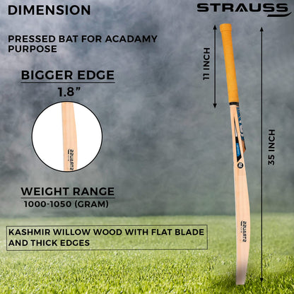 Strauss Cricket Bat  Edition Bahubali  Kashmir Willow  Full Size  Double Blade  Tennis Cricket Bat