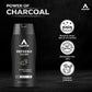 Man-Up Refresh Clean Active Charcoal Shower Gel For Deep Pore Cleaning 3 IN 1 Body Face  Hair Removes Dirt Acne Control Dark Spot  Oil Control Anti-Pollution Shower Gel for Men- 200ml