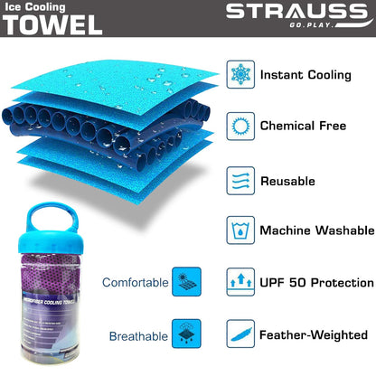 STRAUSS Cooling Towel 80 cm Purple