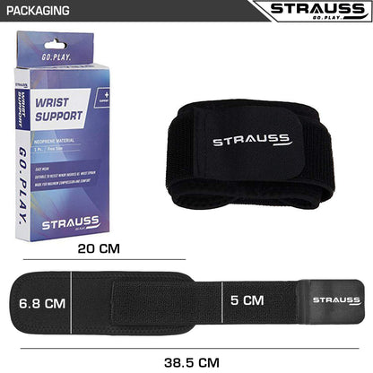 STRAUSS ST-1038B014PIG72MSUPEESDPKE5EZJE7Strauss Wrist Support Single Free Size Black