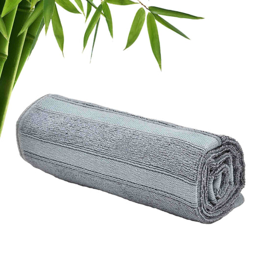 The Better Home 600GSM Bamboo Hand Towel, Anti Odour, Anti Bacterial, Ultra Absorbent, Quick Drying, Pack of 1, Grey.