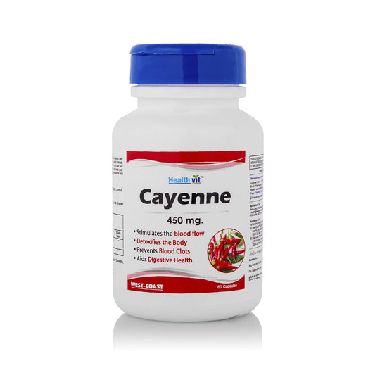 HealthVit Cayenne 450 mg 60 Capsules