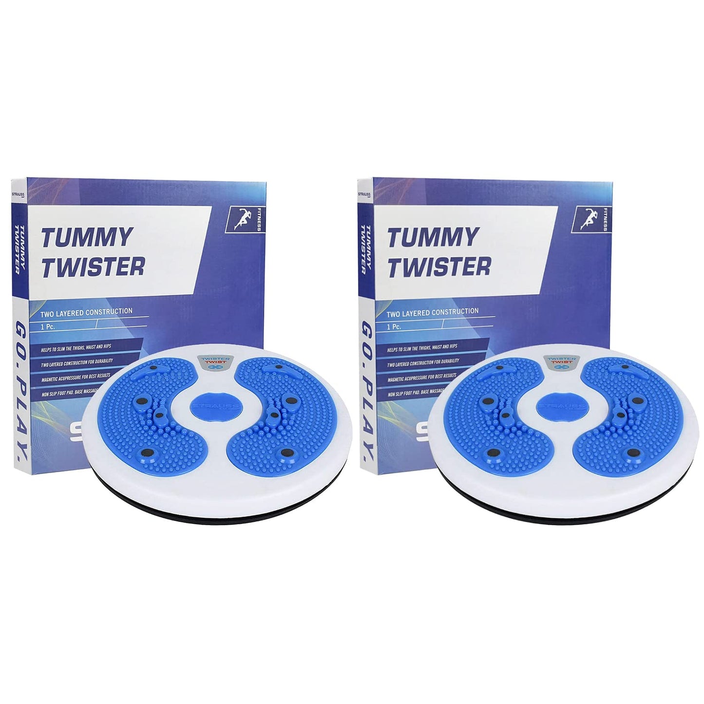 Tummy Twister for Weight LossWaist TrimmerTummy TrimmerBody Toner Pack of 2